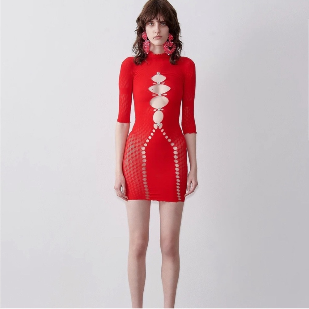 POSTER GIRL Pandora Dress Heartbreaker Red
